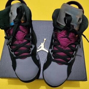 KIDS Jordan 6 Retro PS in Black and Bordeaux